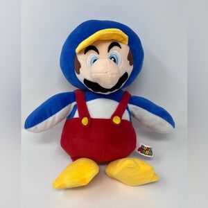 Super Mario penguin Blue, Red & Yellow Plush